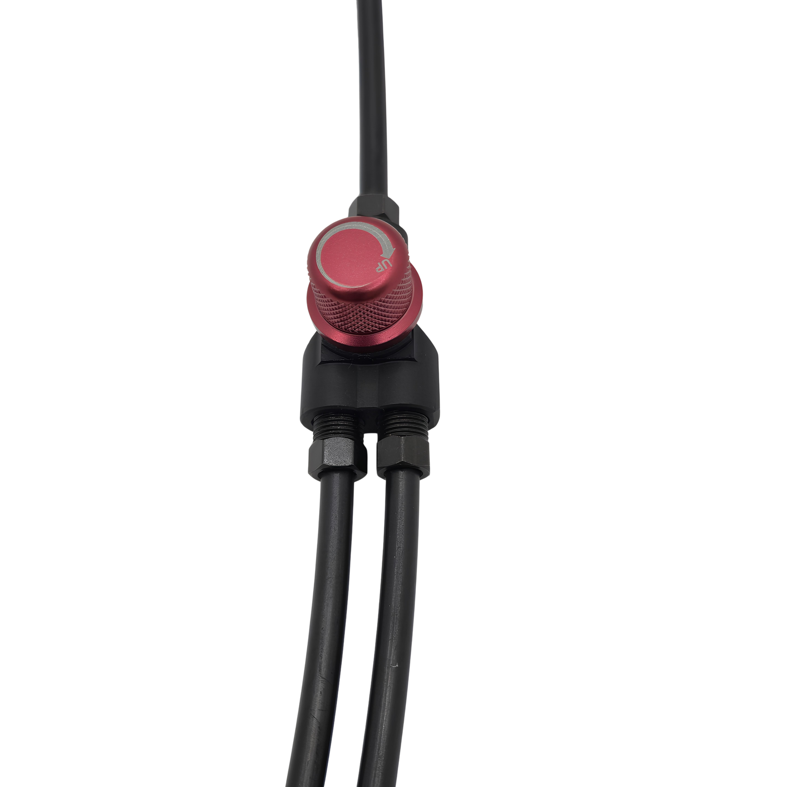 Distribuidor Hidráulico Outbraker Double Booster Road Shield PRO N Frenado 1 Mano Negro