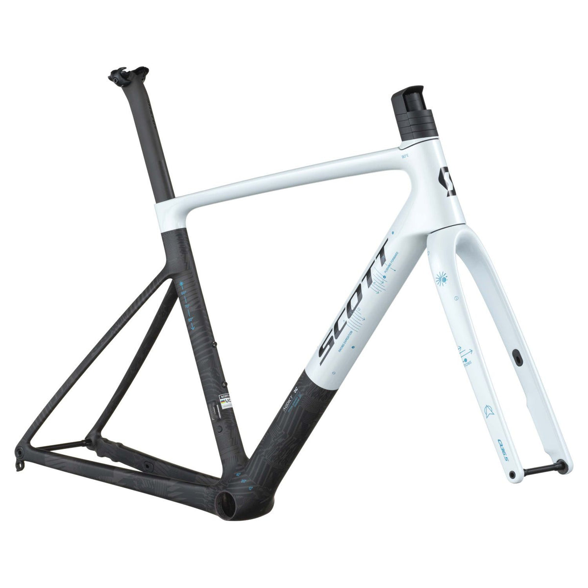 Cuadro Scott Addict RC Pro HMX 2026 Cumulus White/Carbon #3