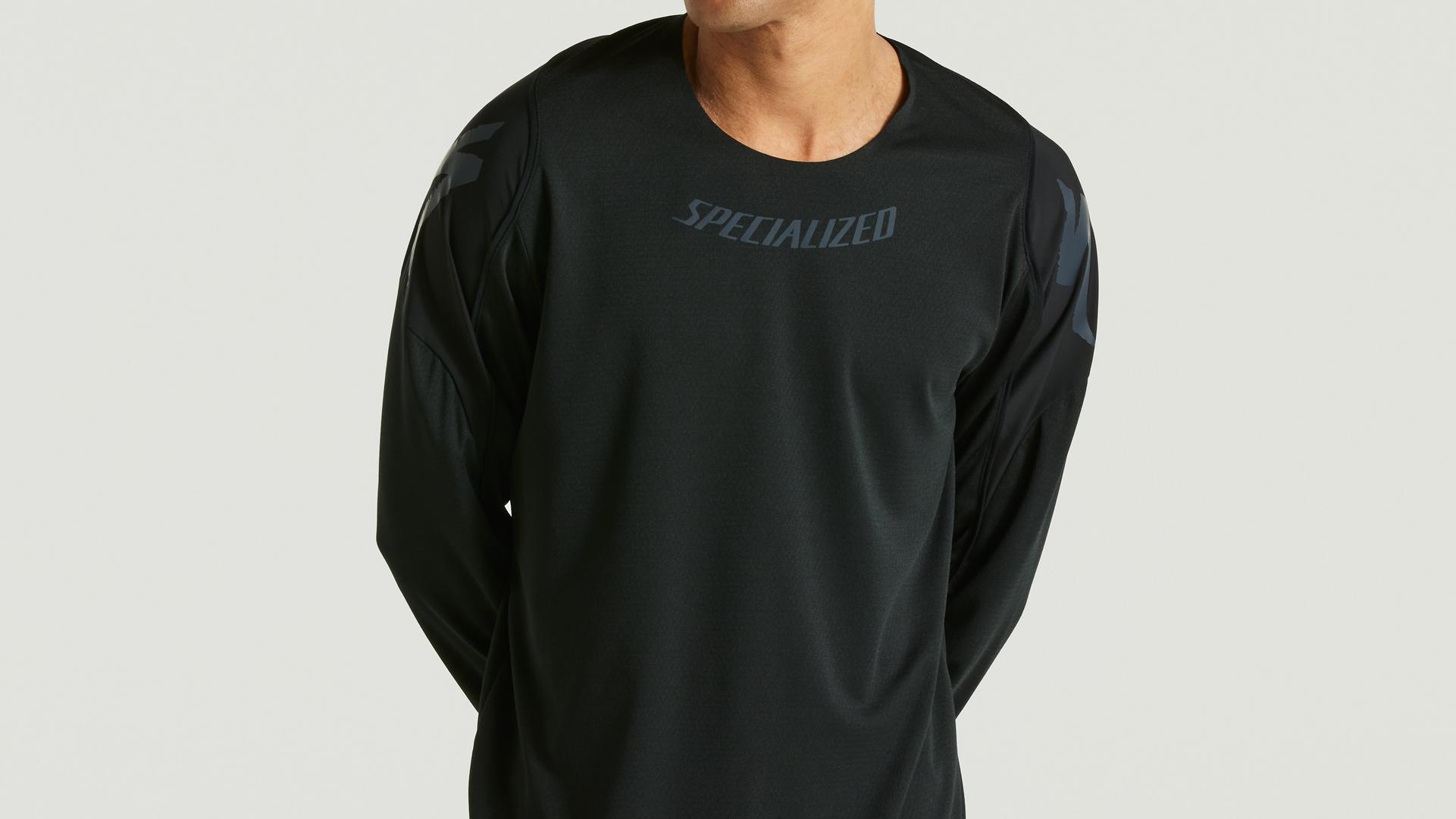 Gravity Maillot Manga Larga Specialized Negro #4