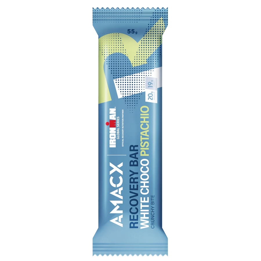Barritas Recuperación Amacx Recovery Bar Chocolate Blanco Pistacho Caja 12uds Azul #3