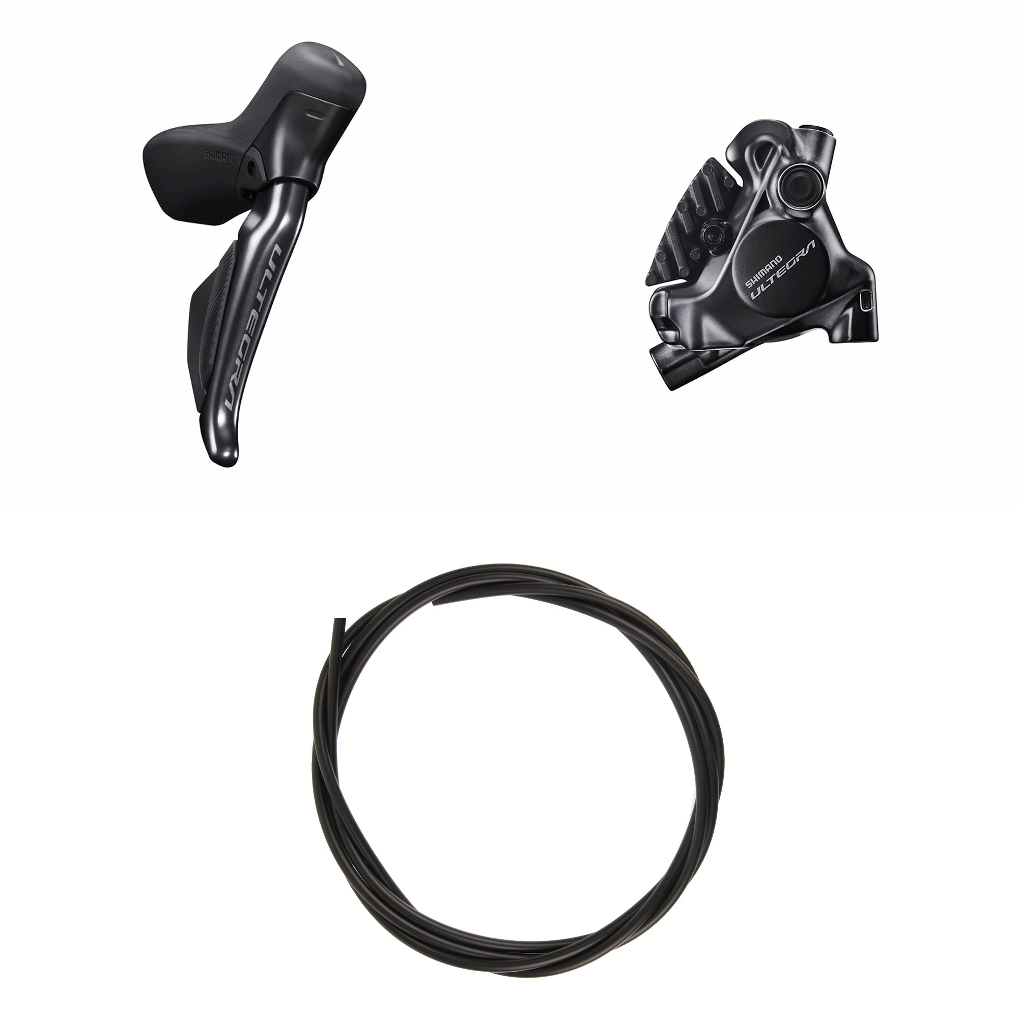 Kit Freno Disco Hidráulico Shimano Ultegra BR-R8170/ST-R8170 Trasero/Derecho Resina Aletas Latiguillo 1700mm Negro #2