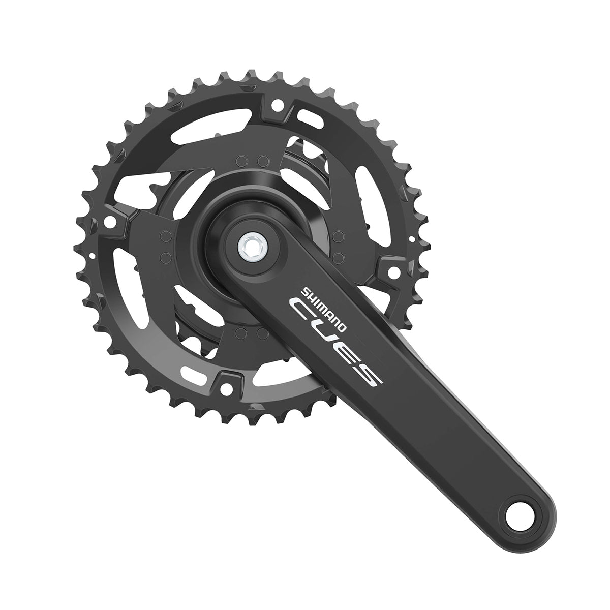 Juego Bielas/Platos Shimano Cues FC-U4010-2 40/26d 9/10/11v Sin Cazoletas Negro