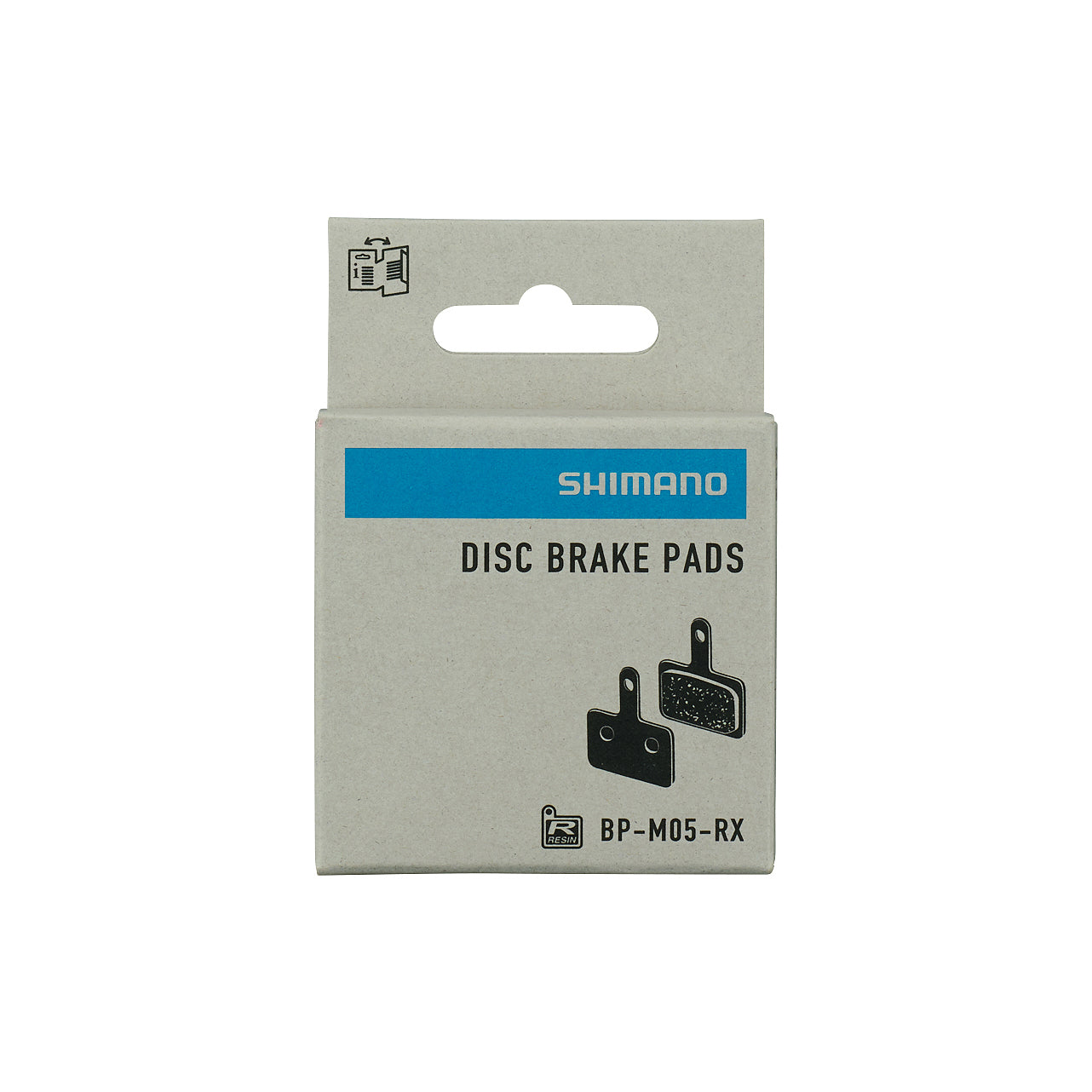 Pastillas Freno Disco Shimano BP-M05-RX Resina Sin Aletas 1 Par Gris #3