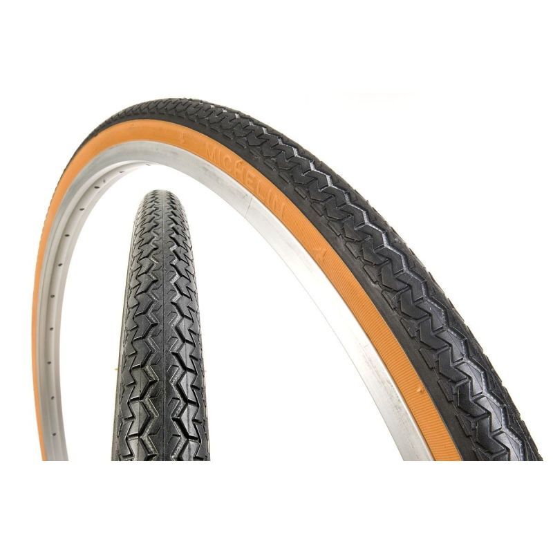 Cubierta Michelin Retro Clasic 650x44B Acces Line Reflectante Negro/Marrón