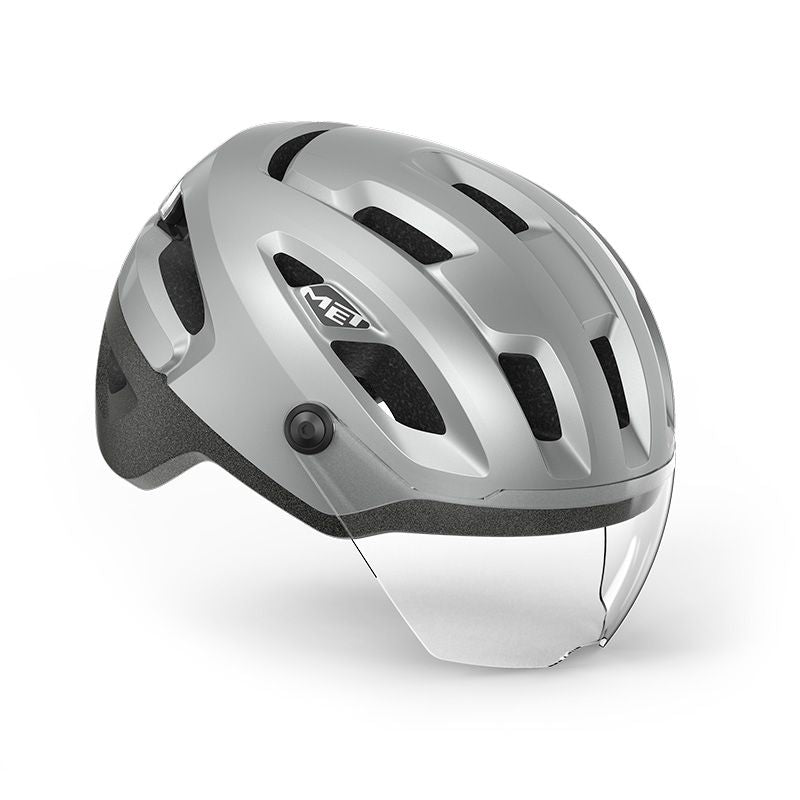 Casco Met Intercity Mips Silver Reflective Mate