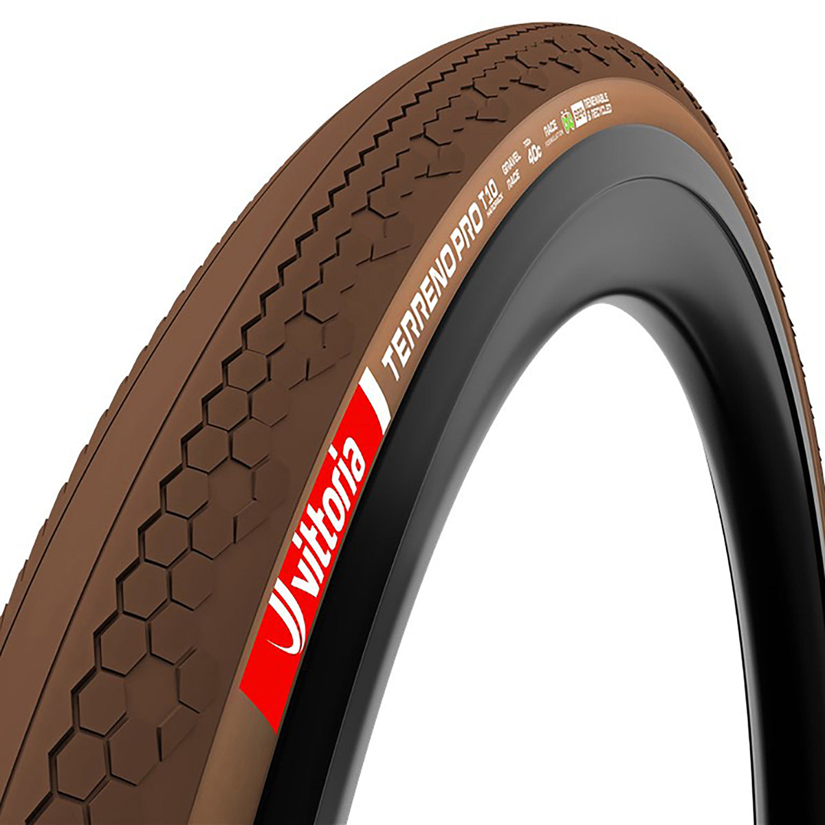 Cubierta Vittoria Gravel Terreno Pro T10 TLR ECO Marrón