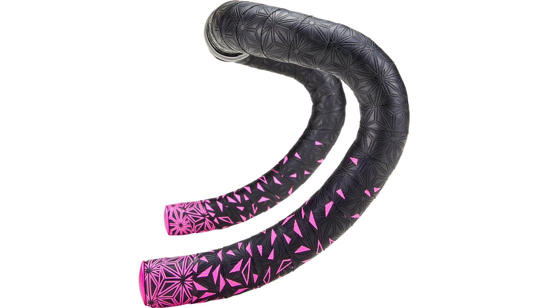 Supacaz Super Sticky Kush Star Fade Cinta Specialized Neon Rosa/Neon Rosa Plugs
