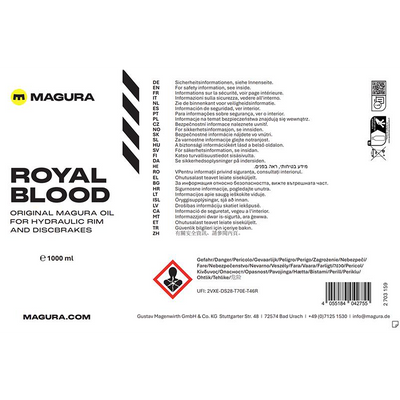 Aceite Mineral Freno Magura Royal Blood 1000ml Azul #4