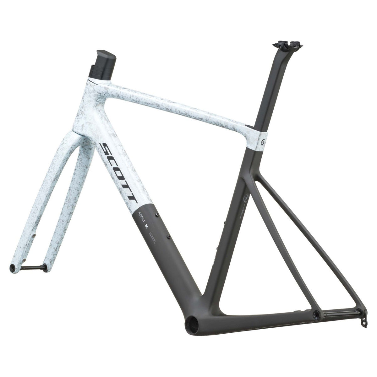 Cuadro Scott Addict RC Pro 2027 Rush White/Carbon Black #3