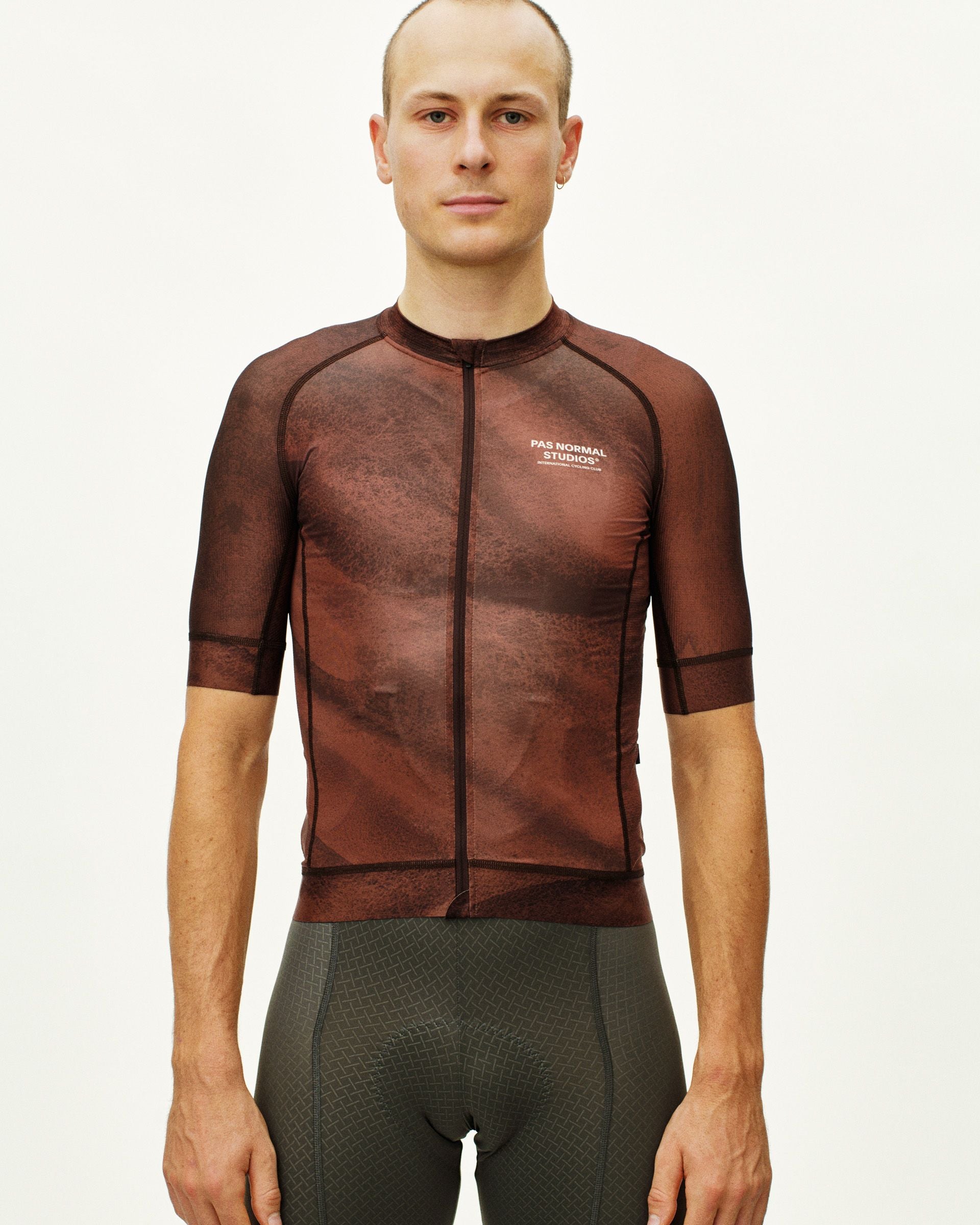 Maillot Manga Corta Pas Normal Studios Mechanism Hombre AOP Light brown #3