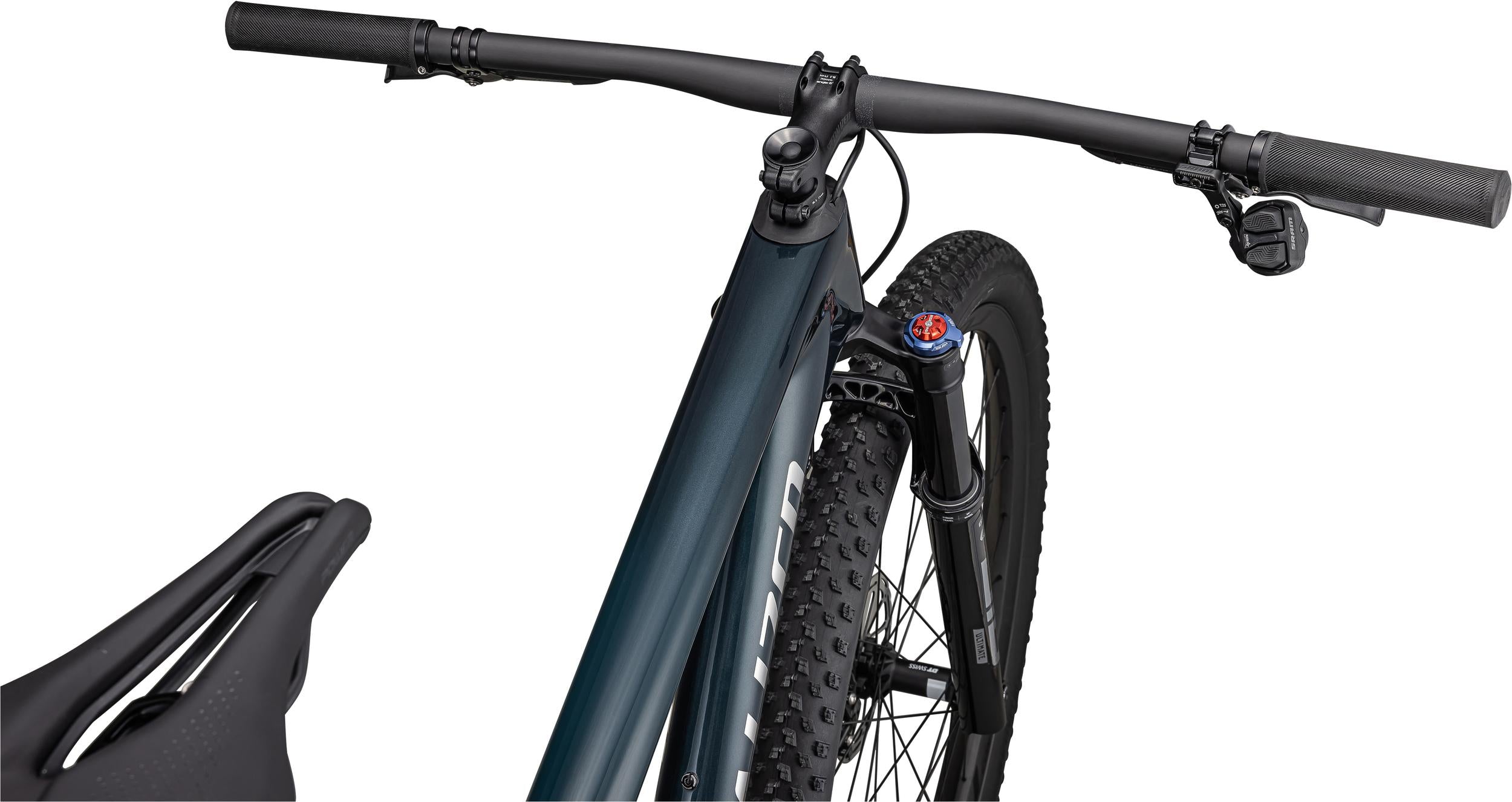 Bicicletas MTB XC Epic World Cup Pro Specialized 2024 Gloss Deep Lake Metallic/Chrome #4
