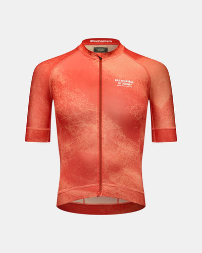 Maillot Manga Corta Pas Normal Studios Mechanism Hombre AOP Hibiscus Orange