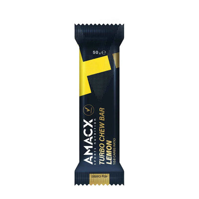 Barritas Energéticas Masticables Amacx Turbo Chew Bar Limón Caja 12uds Negro #2