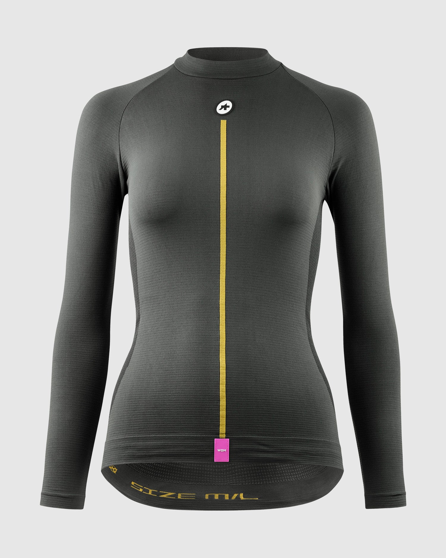 Assos P1 Camiseta Interior Manga Larga Primavera/Otoño Mujer Anthracite Grey