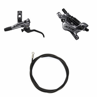 Kit Freno Disco Hidráulico Shimano XTR BR-M9120/BL-M9120 Delantero/Izquierdo Resina Aletas Sin Adaptador Latiguillo 1000mm Negro #2