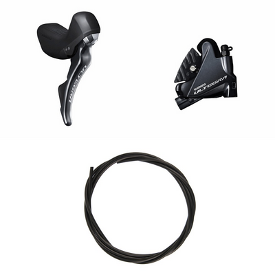 Kit Freno Disco Trasero Shimano Ultegra ST-R8020/BR-R8070/Latiguillo Negro