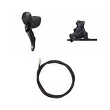 Hydraulic Disc Brake Kit Shimano GRX BR-RX410/ST-RX400 Front/Left Resin Finned 160mm Adapter 1000mm Hose Black