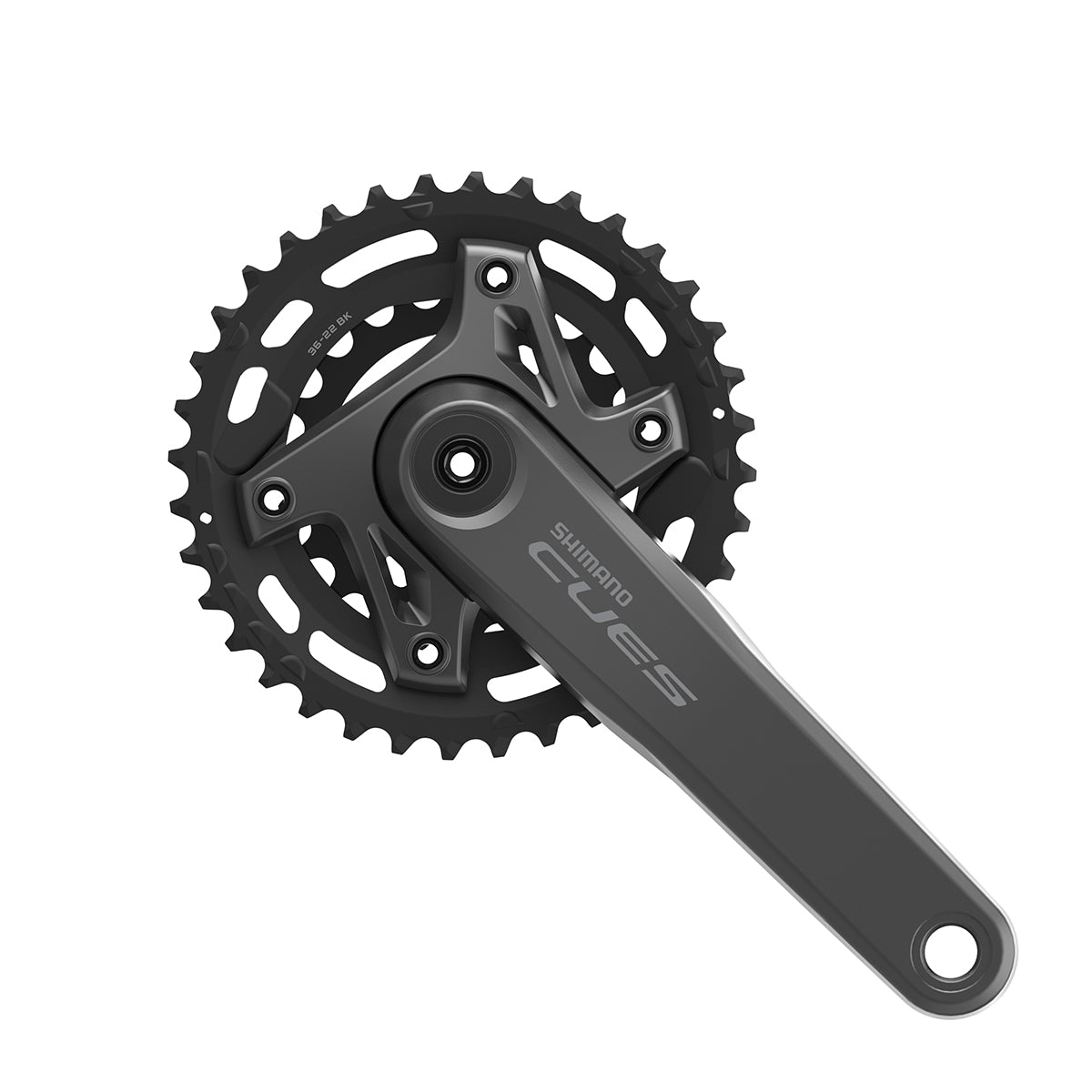 Juego Bielas/Platos Shimano Cues FC-U6000-2B 36/22d 9/10/11v Sin Cazoletas Negro