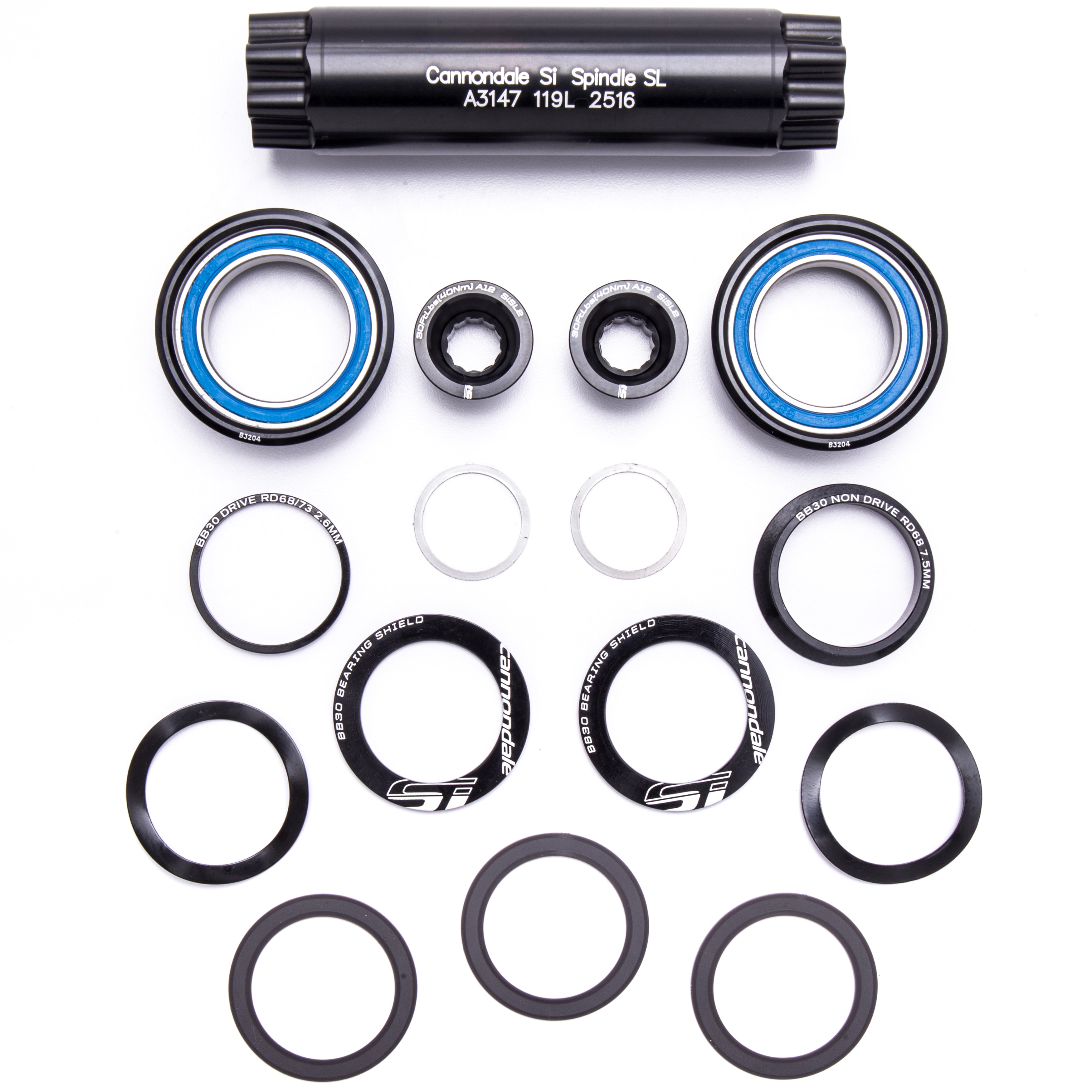 Caja Pedalier Cannondale Complete BB 119 Ai Negro