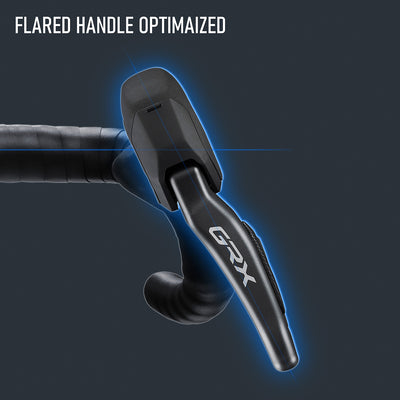 Kit Freno Disco Hidráulico Shimano GRX BR-RX820/ST-RX825 Delantero/Izquierdo Resina Aletas Adaptador 160mm Latiguillo 1000mm Negro