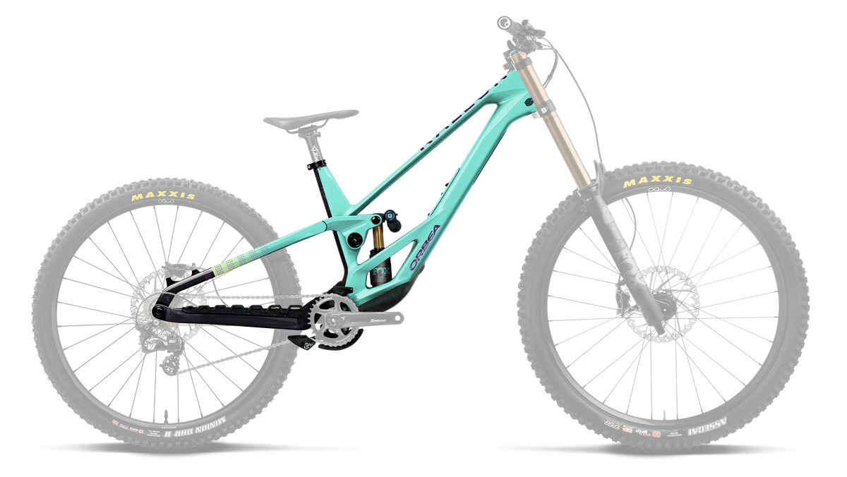 Orbea Cuadro Rallon 450 DH 2027 Aloha Green/Fantasy Purple Carbon View Gloss