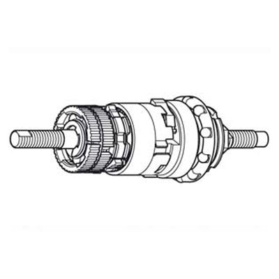 Conjunto Interno Shimano SG-3C41 168mm Plata #2