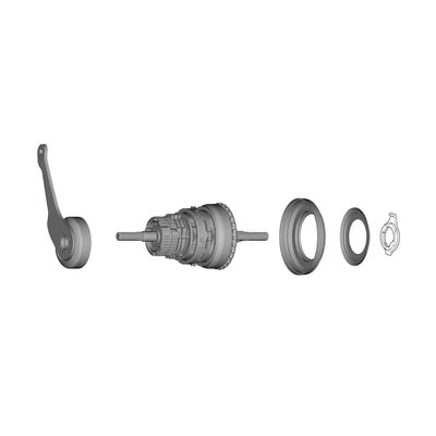 Conjunto Interno Shimano SG-C3001-7C Unidad Brazo Freno 175.5mm Plata