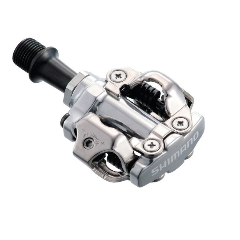 Pedales Shimano Mtb SPD PD-M540 Fijacion 2 Caras 9/16" Sin Reflectantes Plata