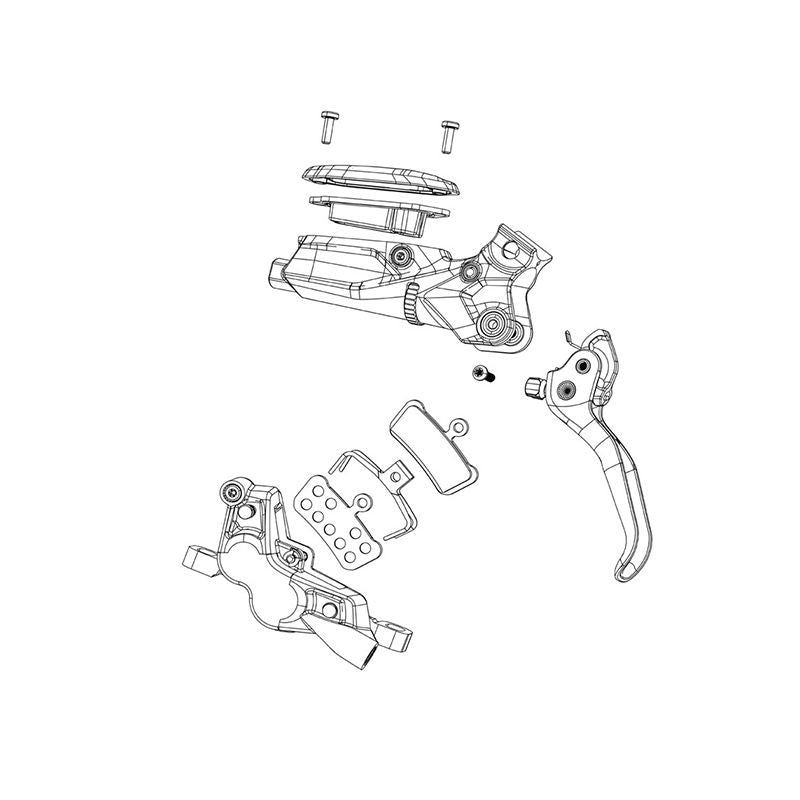 Kit Maneta Freno Disco Sram Code R V2 Aluminio Negro