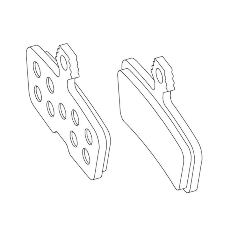 Juego Pastillas Freno Sram Metalicas/Acero Para Code 2011+/Guide Re/G2 Re/Db8 1 Par