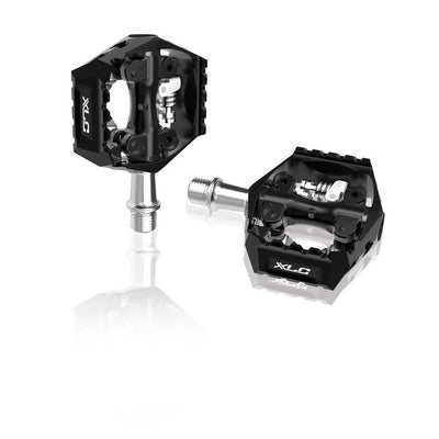 Pedales Automaticos Xlc Mtb PD-S14 Negros/Azules Unilaterales