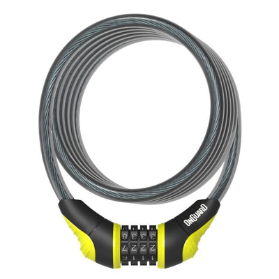 Candado Espiral Onguard Negro On Combinacion 180cmx12mm Amarillo