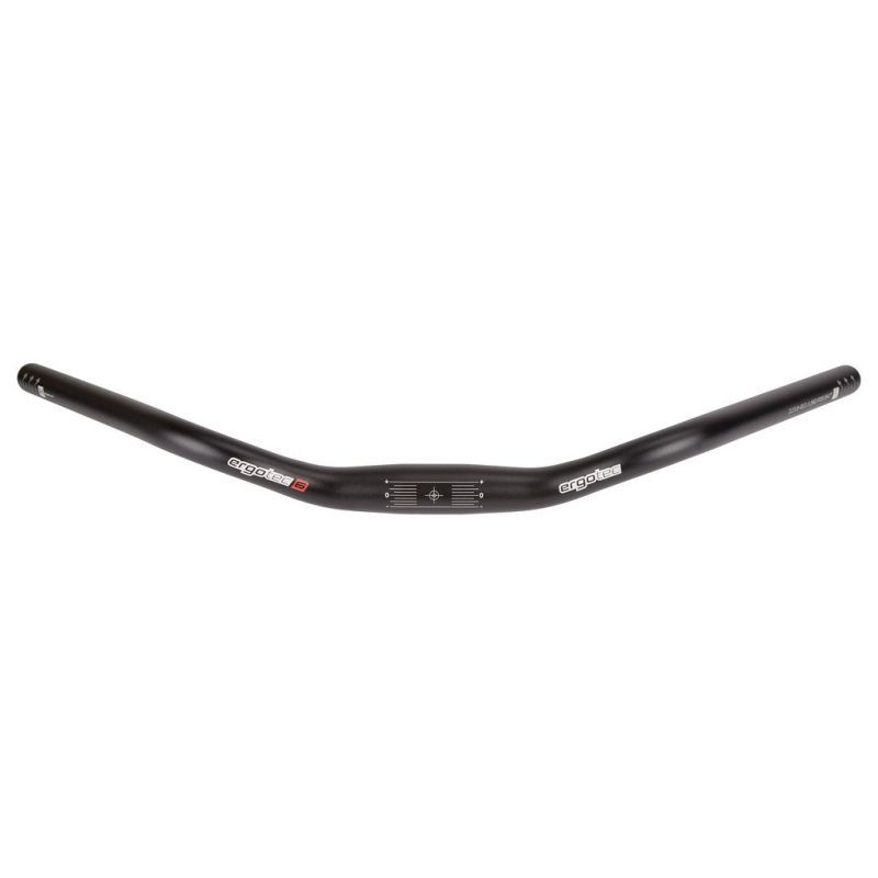 Manillar Ergotec Trekking 590mm 31.8 Altura 47º Aluminio Negro Mate