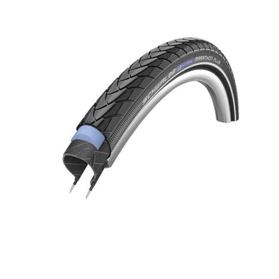Cubierta Schwalbe Marathon Plus 26x1.35 S-Guard HS440 Twinskin Performance Endurance Reflectante Negro