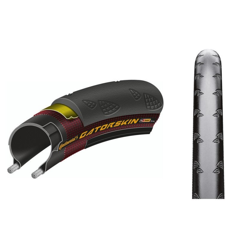 Cubierta Continental Gatorskin 700x32C Reflectante Negro