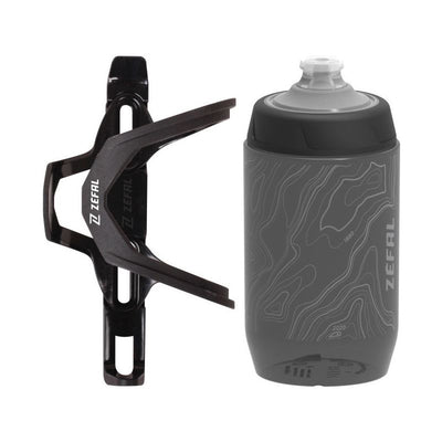 Kit Zefal Bidon Sense Pro 50 Portabidon Pulse Z2 Negro/Gris 500ml