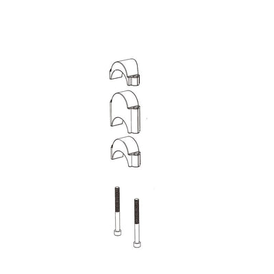 Kit Espaciadores Deda Extensiones Manillar Parabolica/Fastblack 2x10/2x15/2x30mm Negro