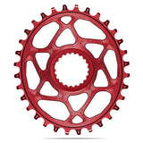 Absolute Black Oval Direct Mount Shimano XTR Aluminum Red
