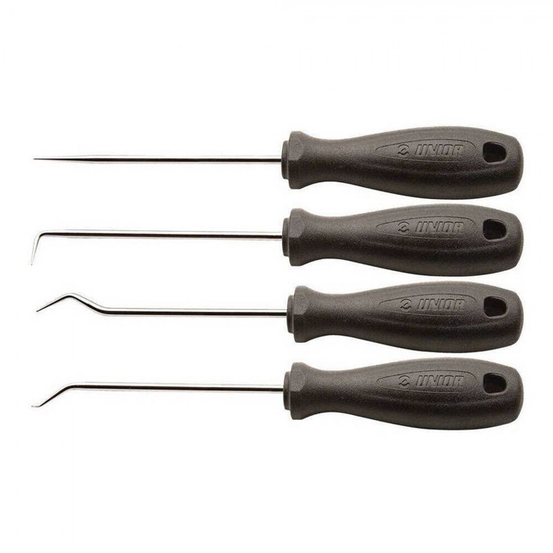 Kit Herramientas Ganchos Unior 639PB Juntas Toricas Suspension Negro