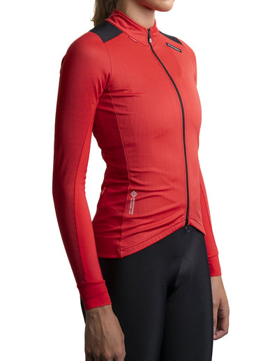 Etxeondo Chaqueta Dena Fem Gore-Tex Windstopper Rojo Sandia/Negro #3